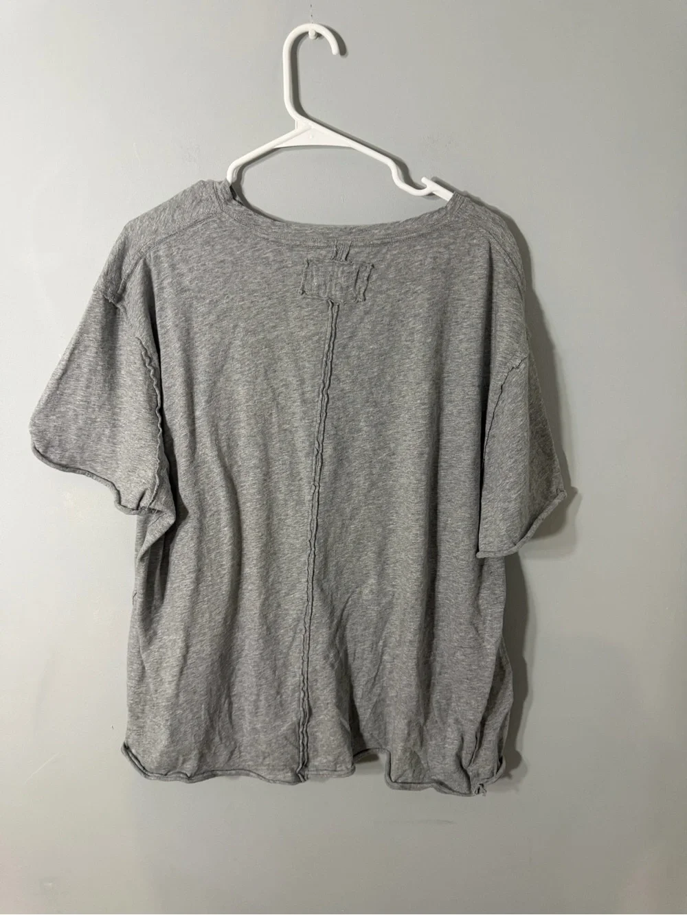 Free People Oversized Grey Shirt - Picture 3 of 3